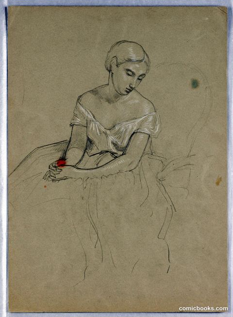Study for 'Martha Washington Reception'
