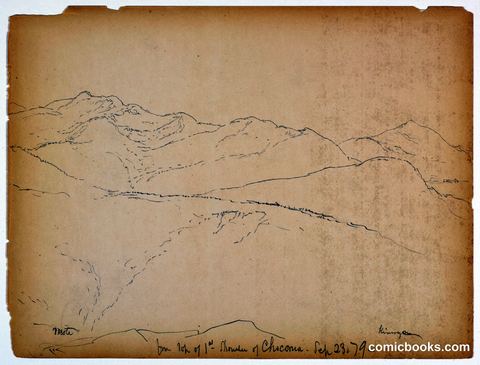 Sketch from Shoulder of Mount Chocorua
