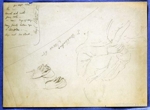 Sketch for Portrait of Dr. Muhlenberg, Notes on Hugh Baxter