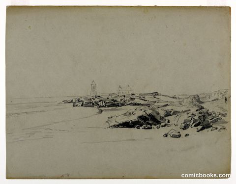 Study of seashore, Point Judith, RI