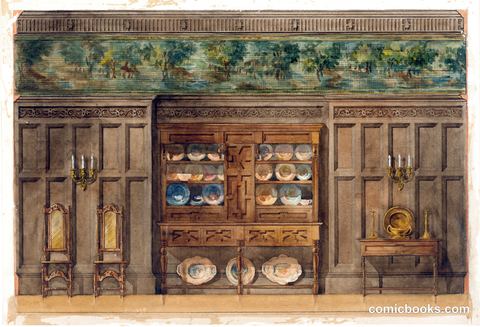 Dining Room Interior Design, 1909