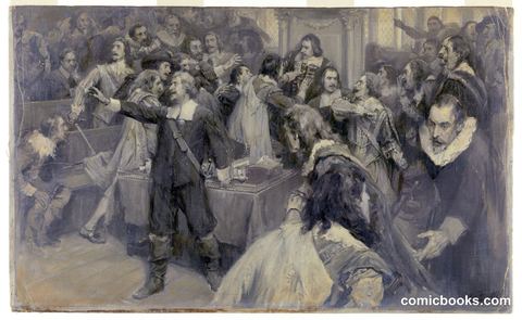 Scene in the House of Parliament, March 2, 1629
