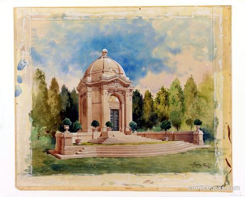 Rendering for Bliss Family Mausoleum