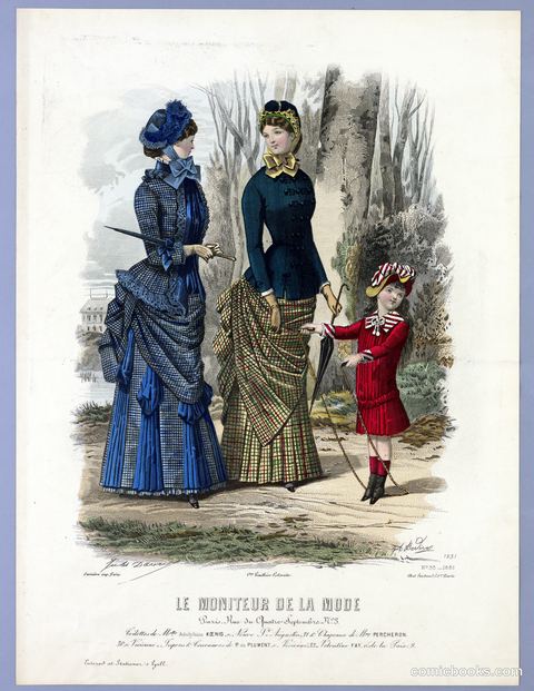 Fashion Plate from Le Moniteur de la Mode