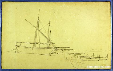 Study of Boats on the Coast