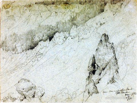 From near Inspiration Point, Yellowstone Canyon
