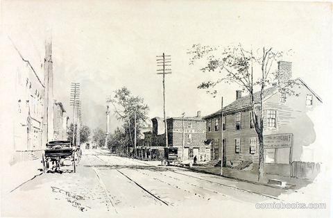 Trenton, Old King Street Looking from Hessian Headquarters
