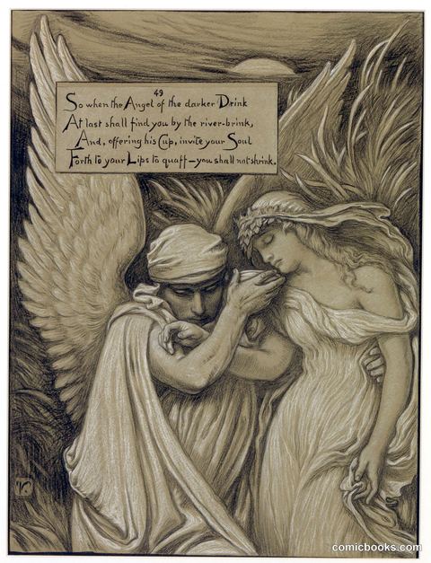 Illustration for Rubáiyát of Omar Khayyám: The Cup of Death