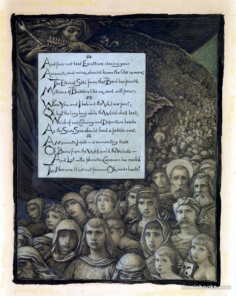 Illustration for Rubáiyát of Omar Khayyám: Death's Review