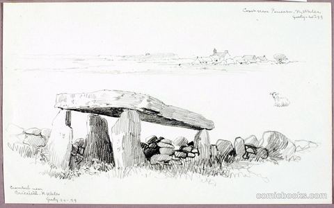 Cromlech near Criccieth, North Wales / Coast near Pensarn, North Wales