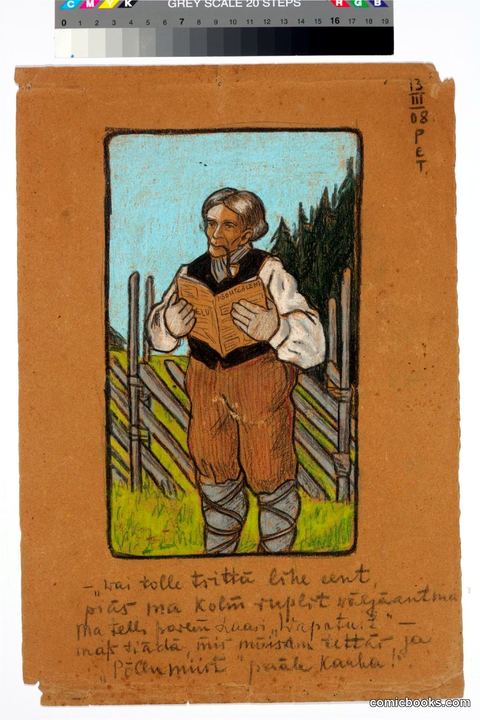 Mees ajalehega (Man with Newspaper)
