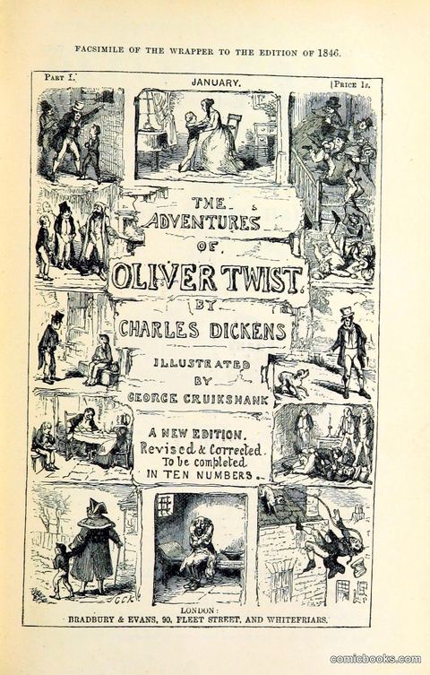 Wrapper to the 1846 Edition of Oliver Twist