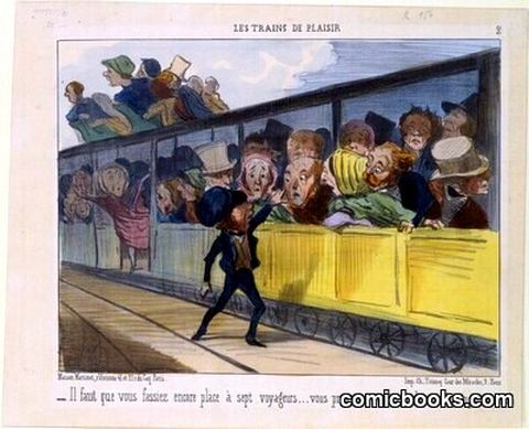 Il faut que vous fassiez encore place à sept voyageurs…