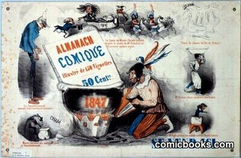 Almanach Comique — Promotional Broadside