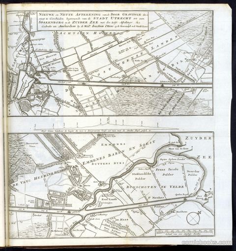 Map of the Proposed Canal between Utrecht and the Zuiderzee