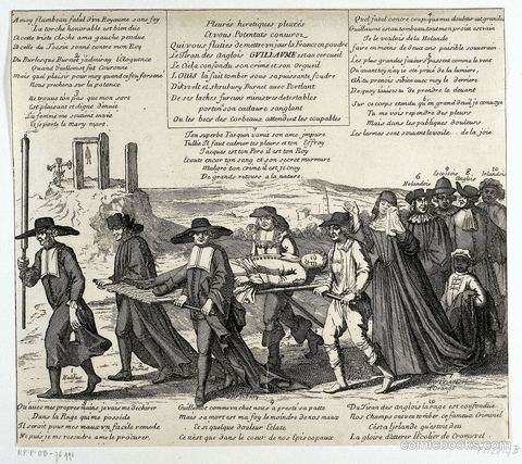 French Satirical Print on the Rumored Death of William III