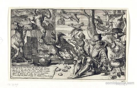 Spotprent op de Fransen [A Scornful Print Against the French]