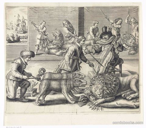 Dutch Political Print on England, 1652