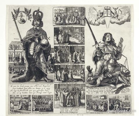 Political Print on Oliver Cromwell