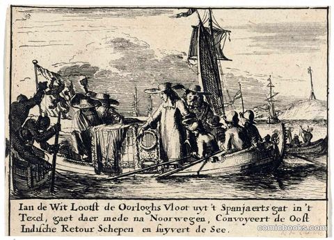 Jan de Witt Piloting the State Fleet from the Texel