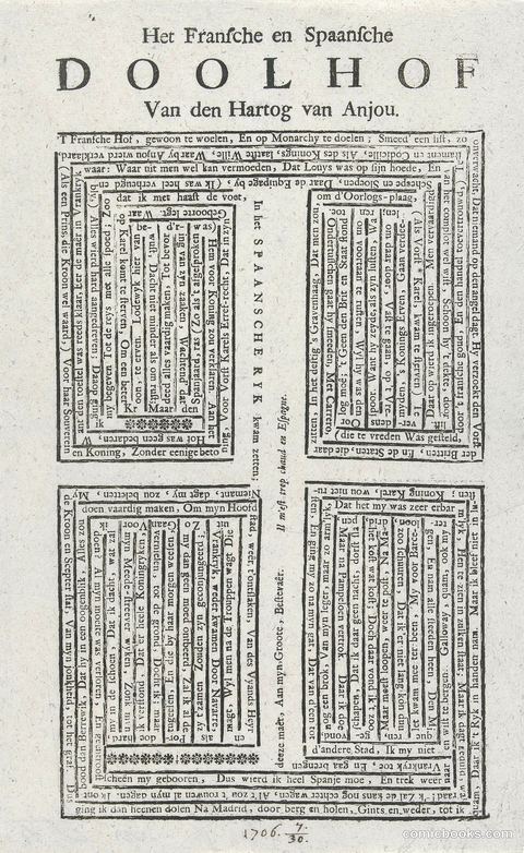 Het Franse en Spaanse doolhof van de hertog van Anjou (The French and Spanish Maze of the Duke of Anjou)