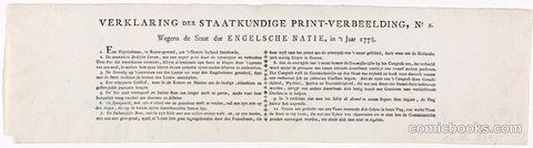 Declaration on the Second Satirical Print of English Losses in the Struggle with America