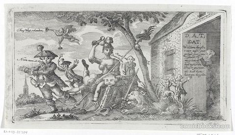 Spotprent op prins Willem V [Political Print on Prince William V]