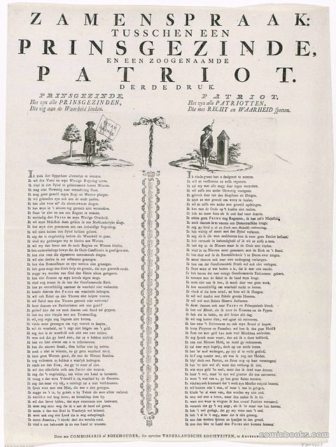 Samenspraak tussen een prinsgezinde en een patriot