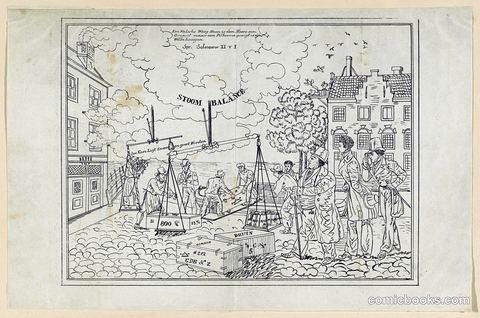 Spotprent op het bedrog van de firma C. de Bruyn & Zonen