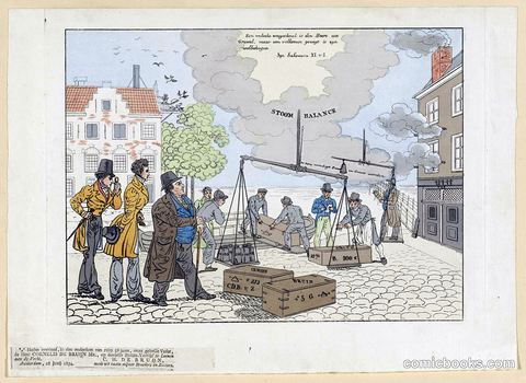 Spotprent op het bedrog van de firma C. de Bruyn & Zonen