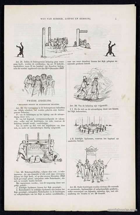 Satire on the 1844 'Voluntary' 3% Loan Campaign