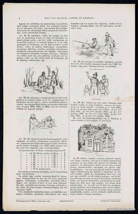 Satire on the 1844 Voluntary 3% Loan Campaign