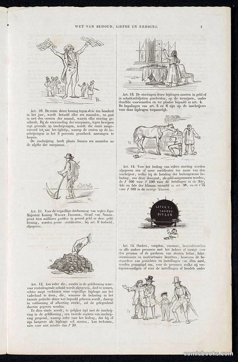 Satire on the Voluntary 3% Loan Campaign of 1844