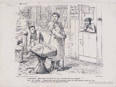 Cartoon on the Ministry of Marine