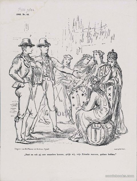 A Call for Free Men: Dutch Political Satire on Liberal Re-election, 1866
