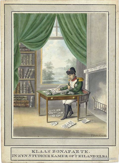 Klaas Bonaparte in His Study on the Island of Elba