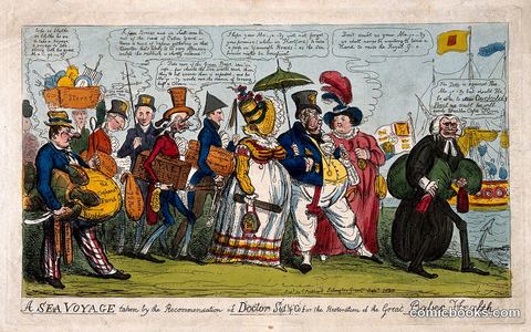 A Sea Voyage Taken by the Recommendation of Doctor Slop, for the Restoration of the Great Baby's Health