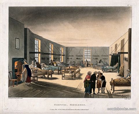The Middlesex Hospital: Interior of a Female Ward