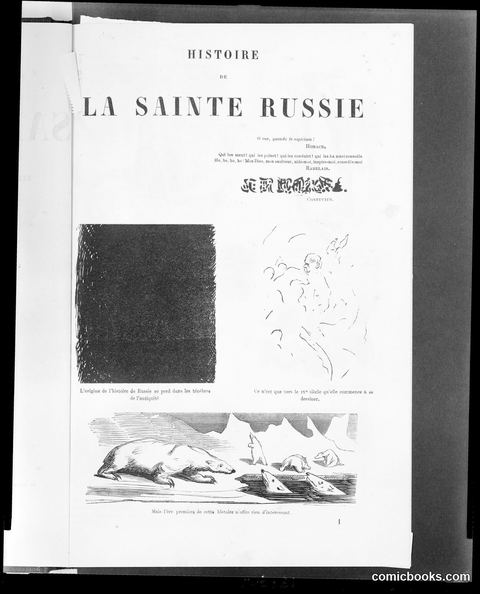 Opening Page, *Histoire de la Sainte Russie*