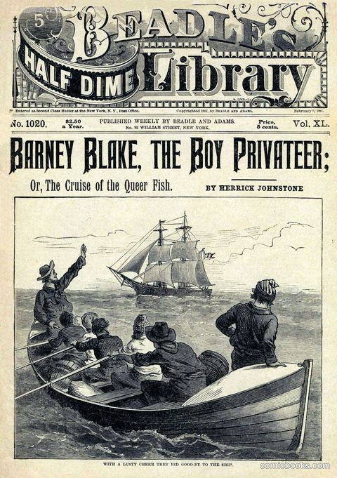 Beadle's Half Dime Library: Barney Blake, the Boy Privateer