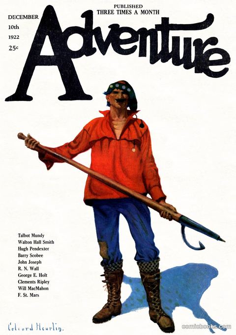 Adventure Magazine Cover, December 10, 1922