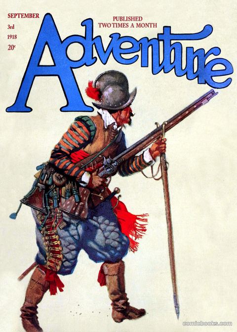 Adventure Magazine Cover, September 3, 1918