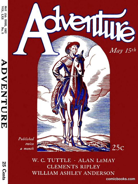 Adventure Magazine Cover, May 15, 1927
