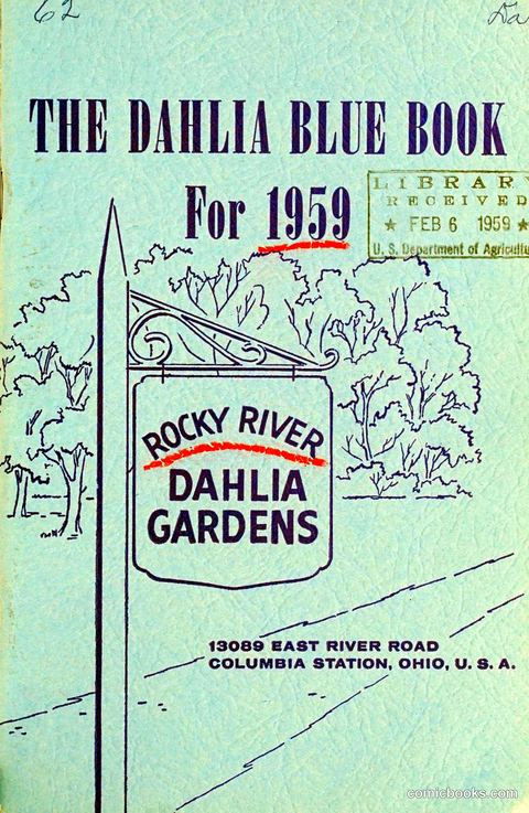 The Dahlia Blue Book for 1959