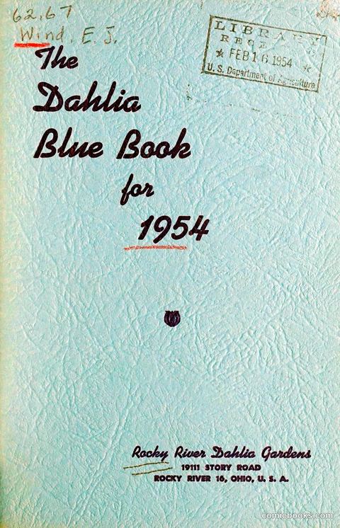 The Dahlia Blue Book for 1954