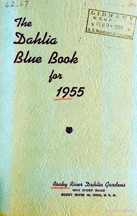 The Dahlia Blue Book for 1955