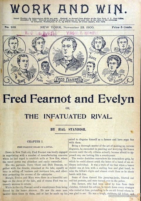 Fred Fearnot and Evelyn; or, The Infatuated Rival