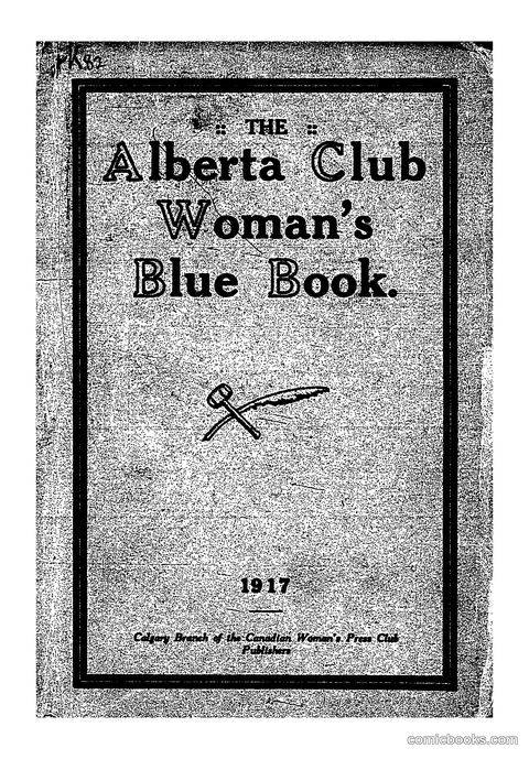 The Alberta Club Woman's Blue Book