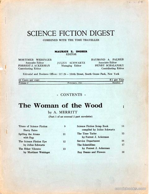 Science Fiction Digest, Volume 1, Number 6