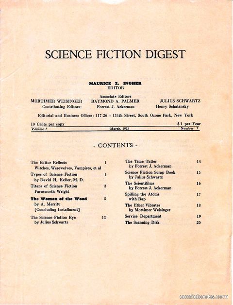 Science Fiction Digest, Vol. 1, No. 7